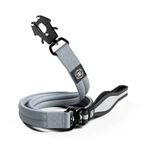 1.2m Mini Combat Lead | Secure Clasp - Metal Grey