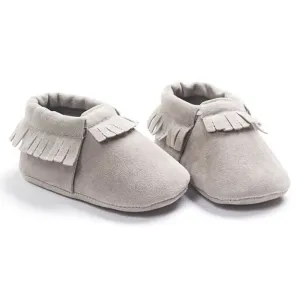 13 COLORS PU Suede Leather Newborn Baby Boy Girl Baby Moccasins Moccs Shoes Bebe Fringe Soft Soled Non-slip Footwear Crib Shoes