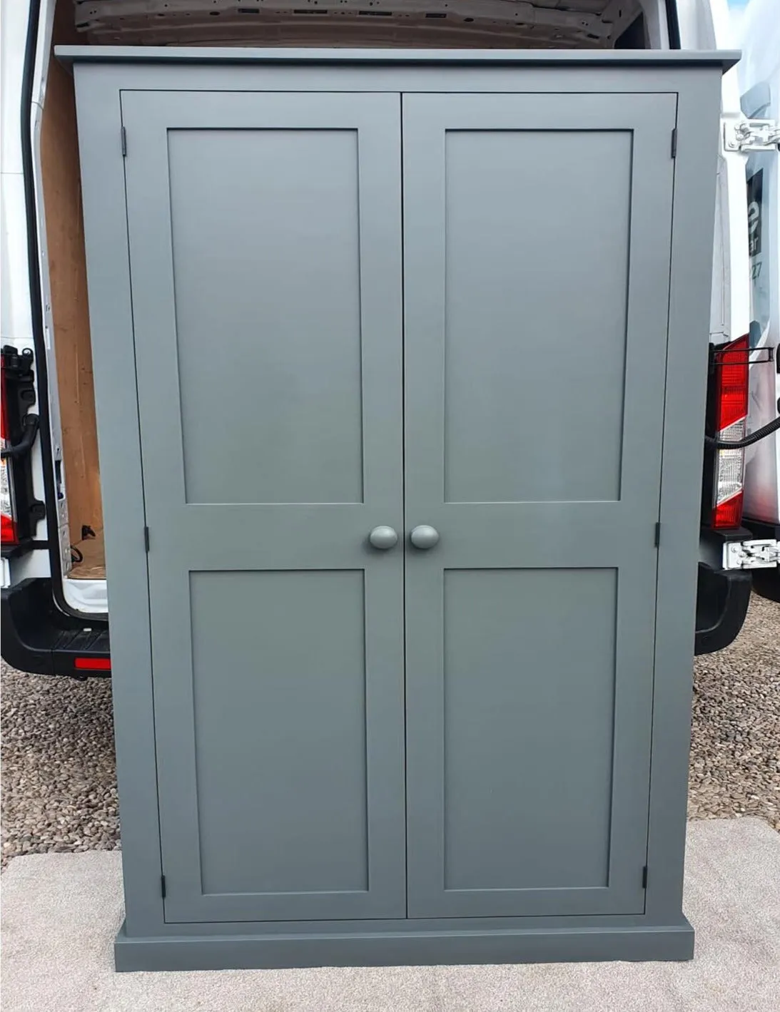 **150 cm Medium Height 2 door Hallway, Utility, Cloak Room Storage Cupboard with Hooks and Shelves (35 cm deep) SIZE VARIATIONS