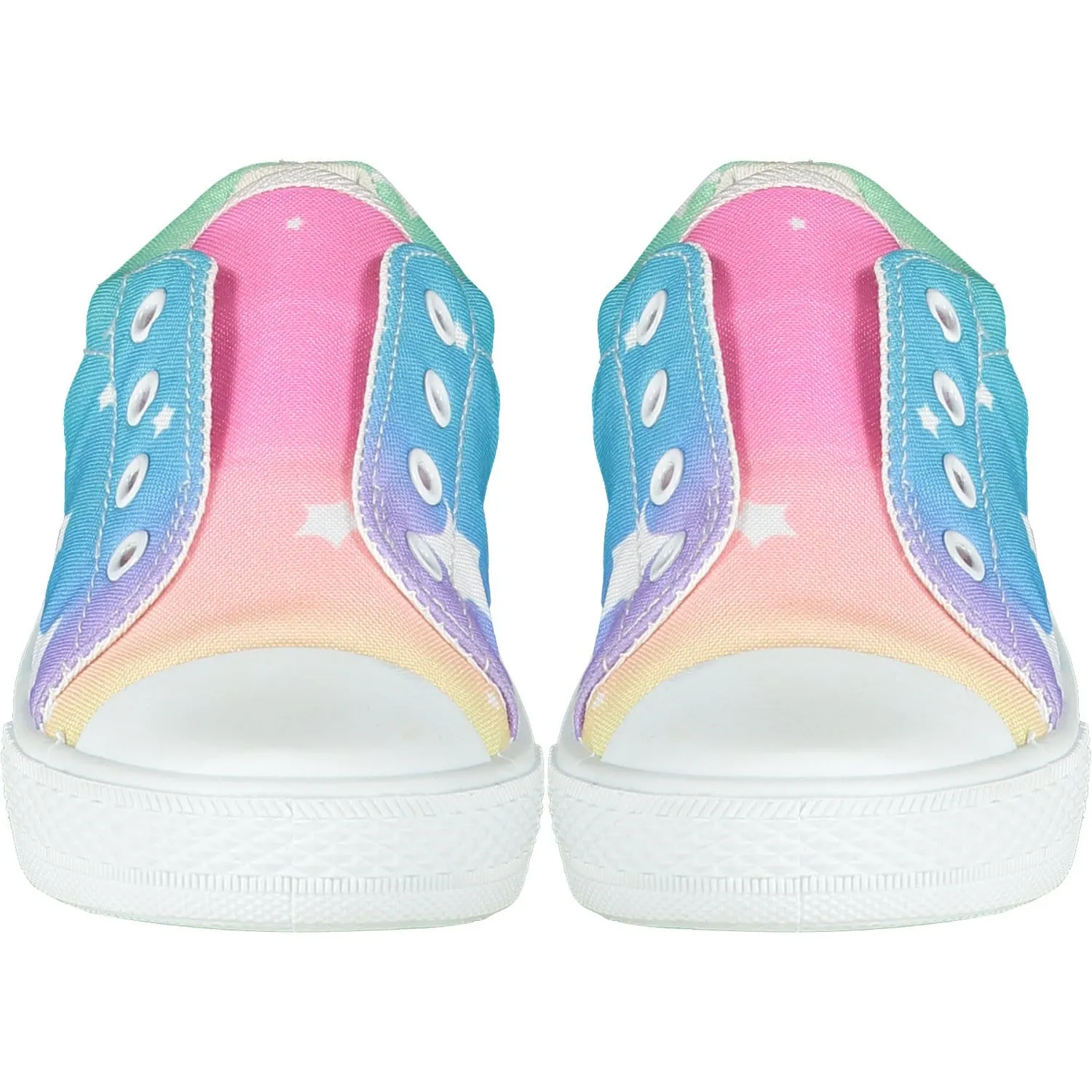 A DEE - Rainbow Slip On Trainers