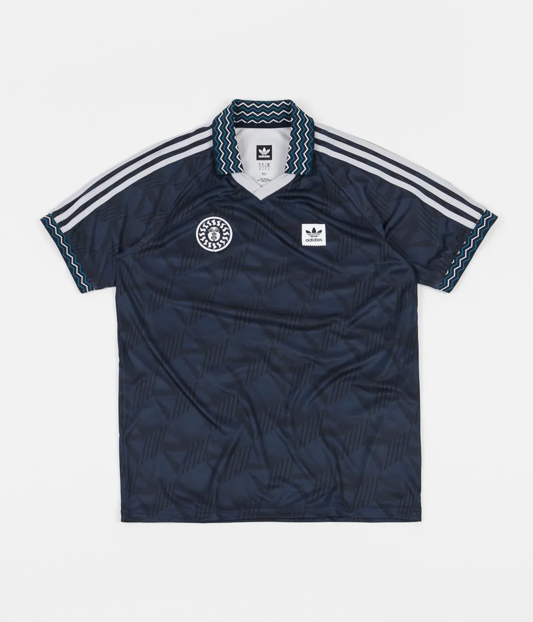 Adidas Bootleague Jersey - Black / Collegiate Navy / Active Teal / White