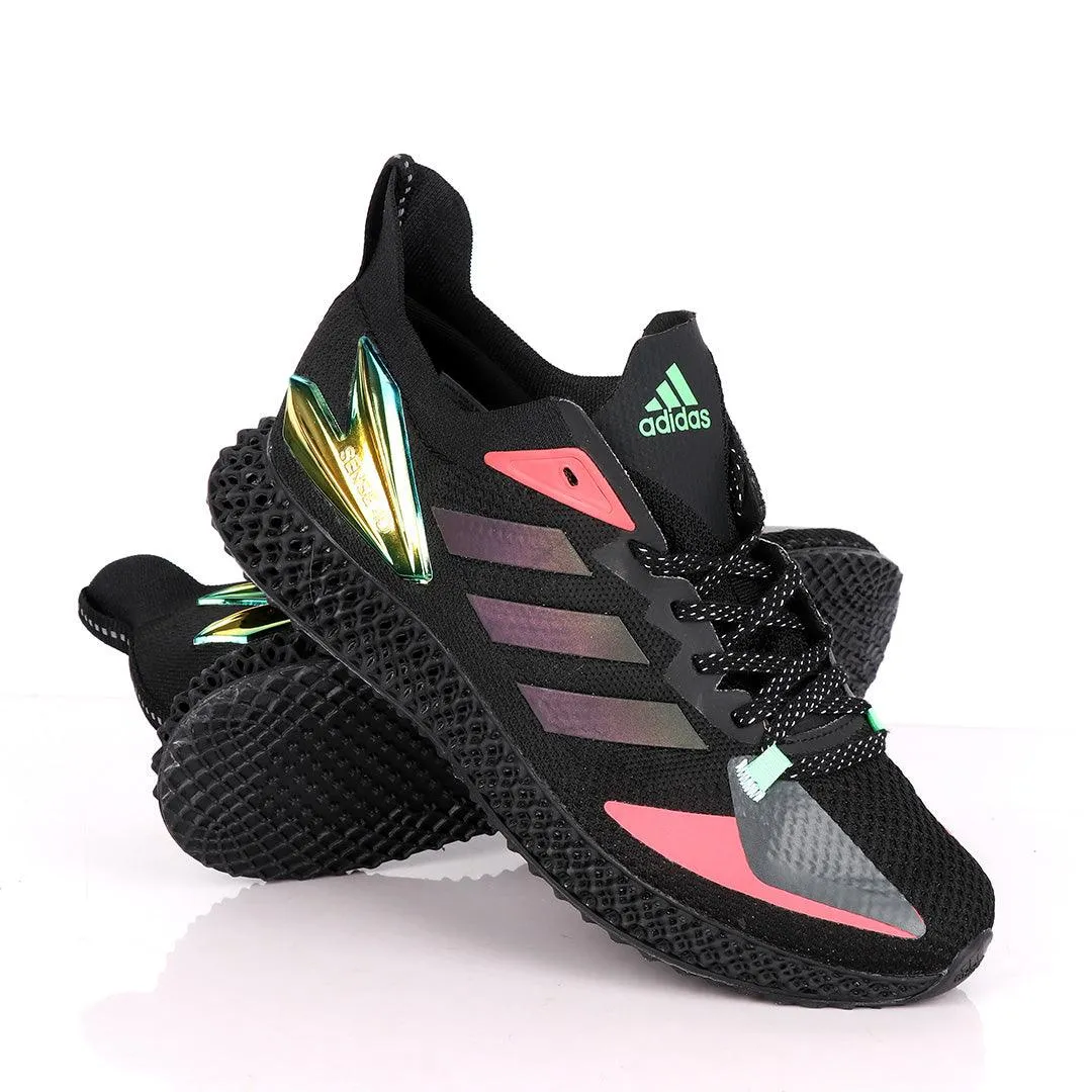 Adidas Originals Consortium Sense 4D Black And Maceron Sneakers