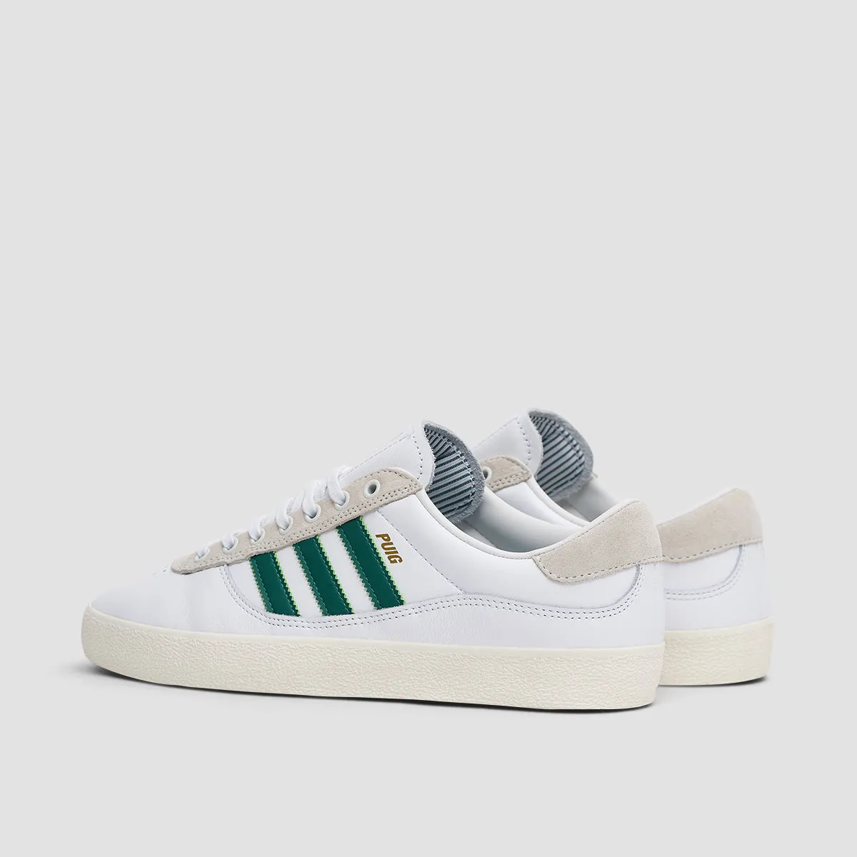 adidas Puig Indoor Shoes - Footwear White/Dark Green/Core White