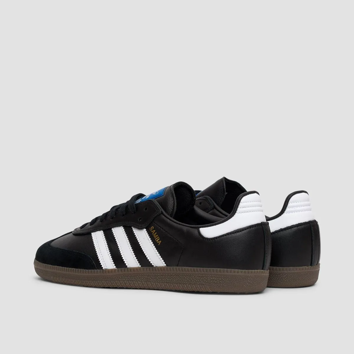 adidas Samba ADV Shoes - Core Black/Footwear White/Gold Metallic