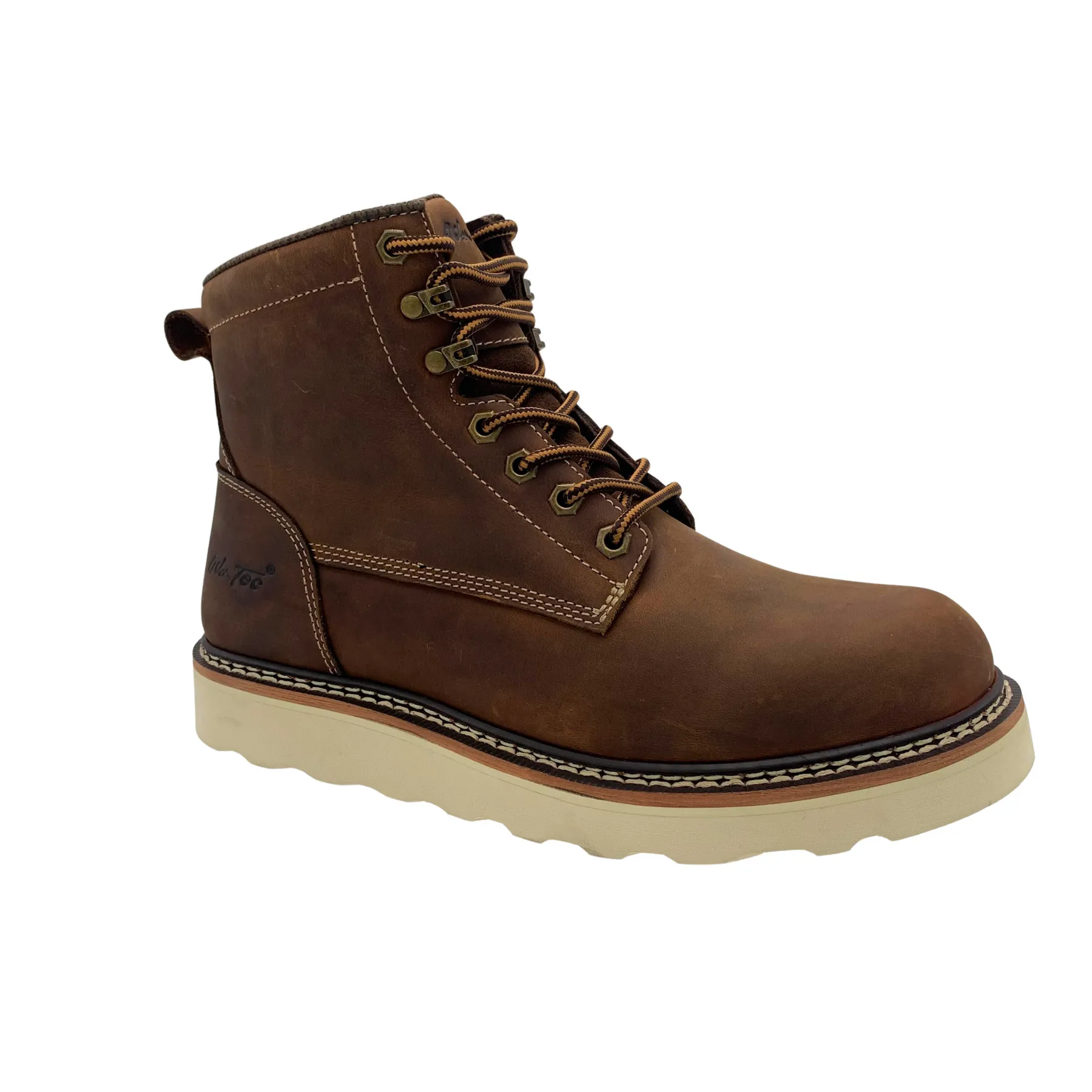 AdTec Men Brown Meadow 6" Round Toe Work Boot