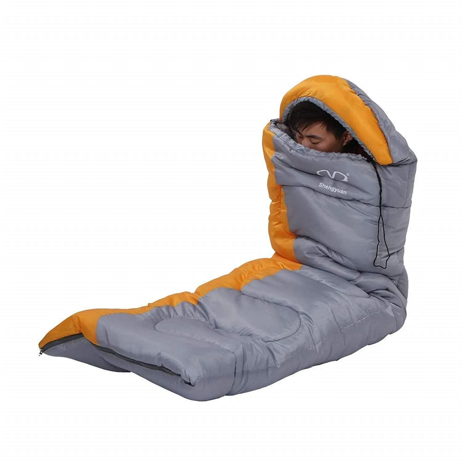 Adult 3 Season Outdoor Envelope Sleeping Bag Lightweight Portable for Camping