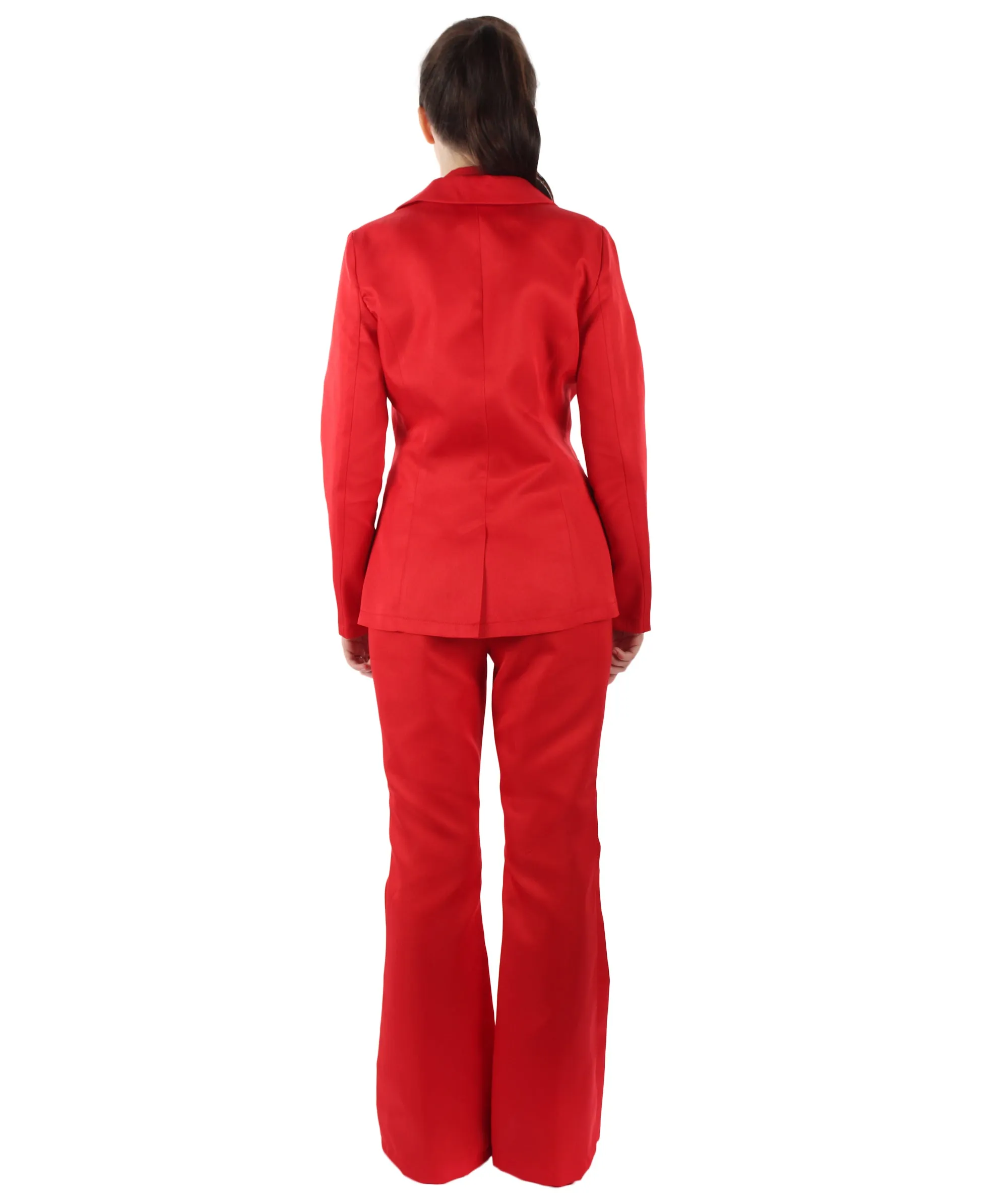 Adult Women's Deluxe Party Devil Suit Costume | Red Cosplay Costume