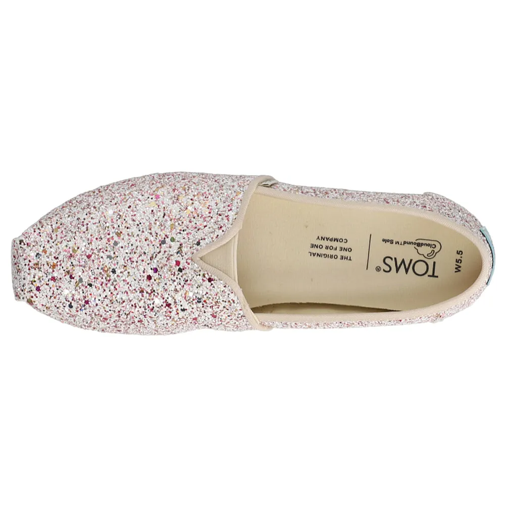 Alpargata Glitter Slip On Flats