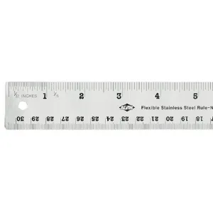 Alvin Stainless Steel Corkback Ruler