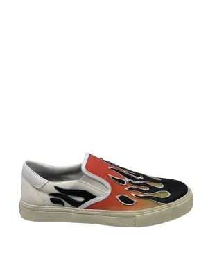 Amiri Flame Print Slip On Sneakers. Size: 44