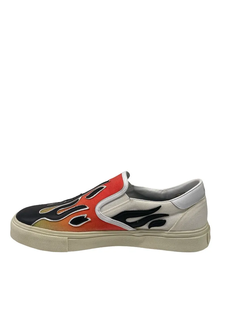 Amiri Flame Print Slip On Sneakers. Size: 44