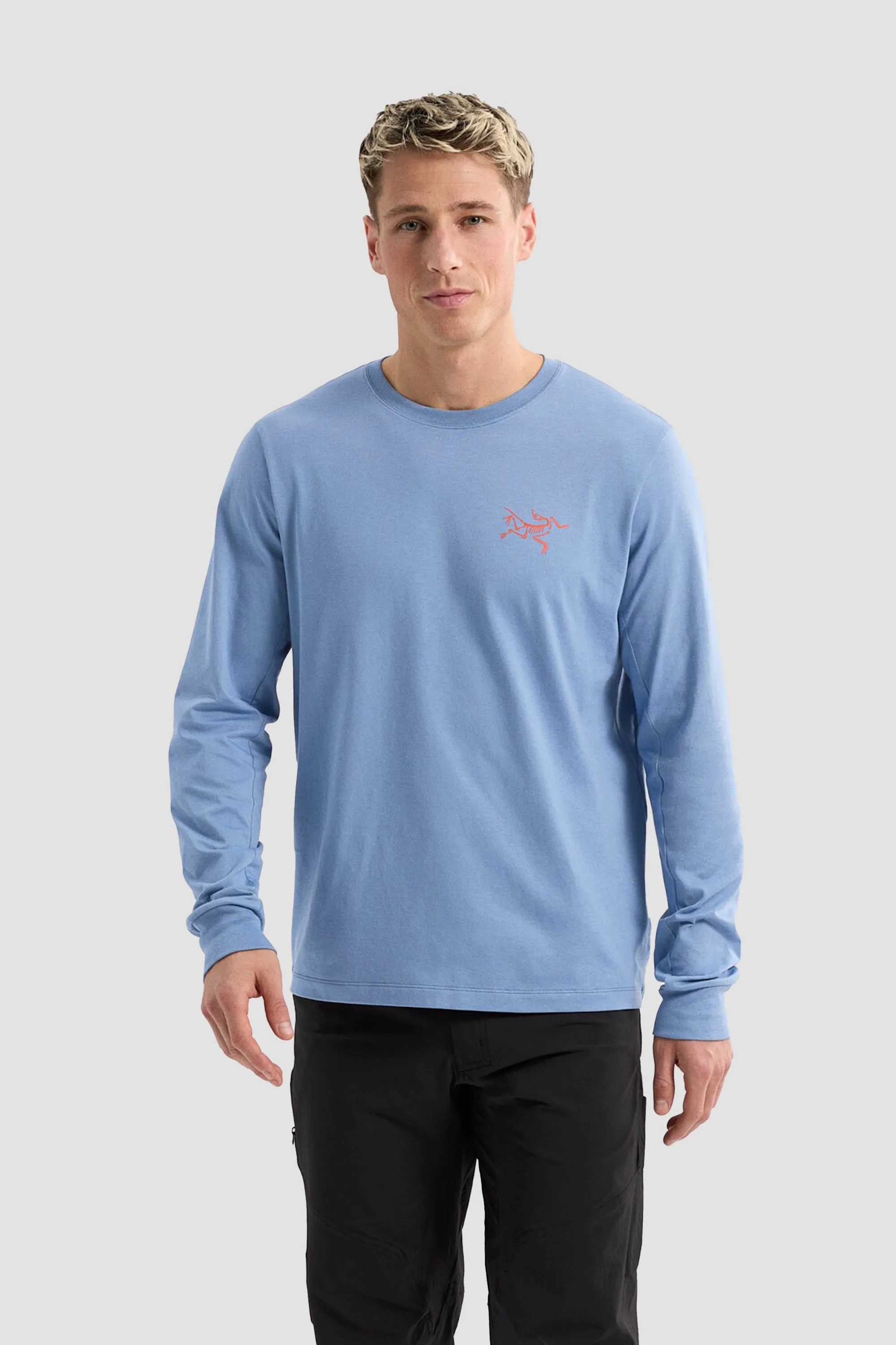 Arc'teryx Men's Arc Bird Logo LS in Stone wash