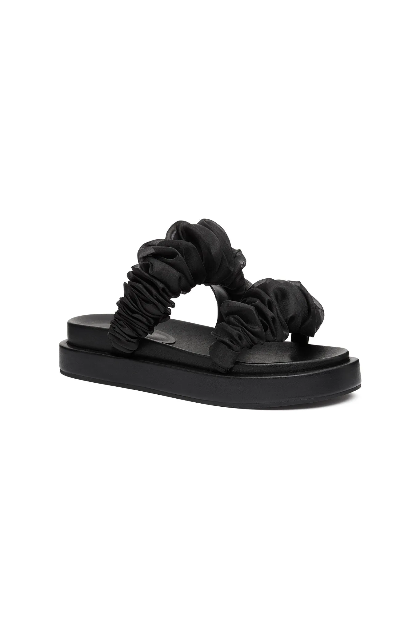 Arden ruffle platform Slide