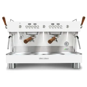 Ascaso Barista T Plus, Automatic 2 Group Espresso Machine, with Thermodynamic Technology (White)