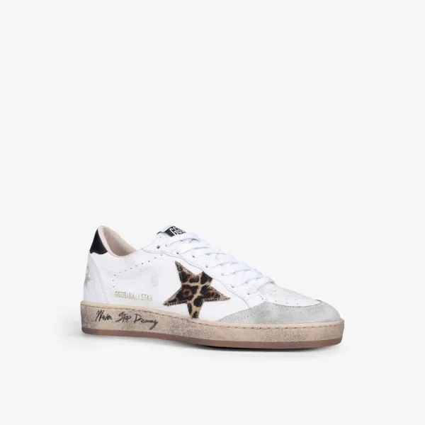 Ball Star 10920 Leather Low Top Golden Goose Sneakers, White