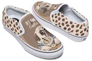 Barista Pug Slip-On Shoes