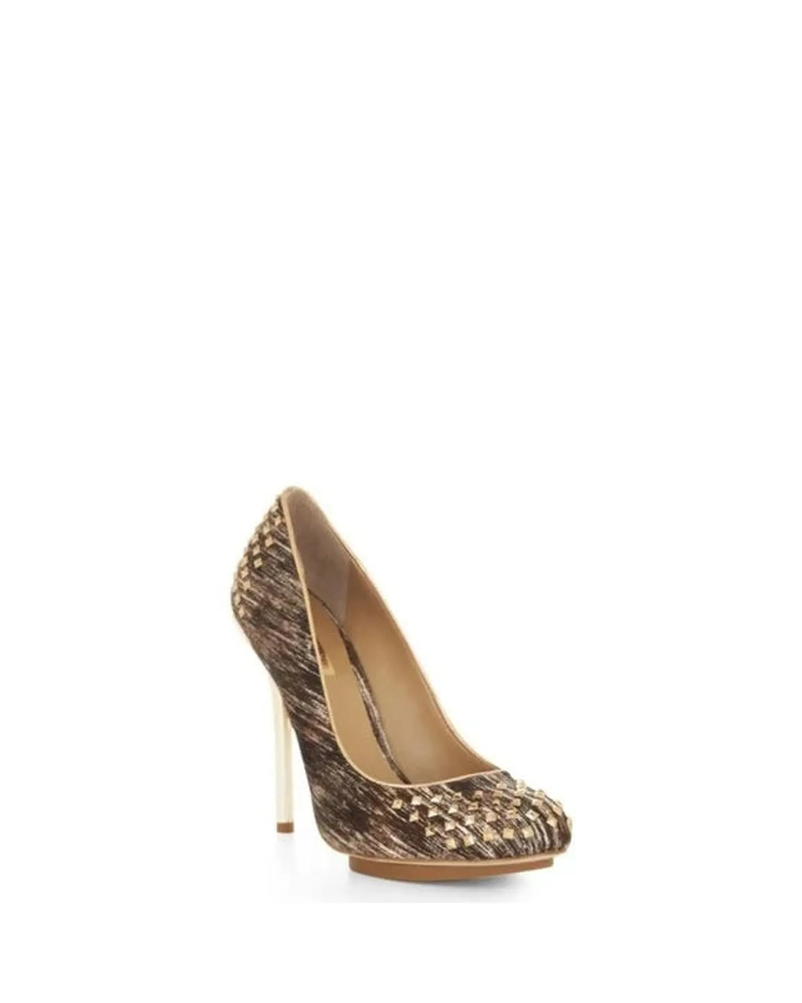 BCBGMAXAZRIA Azura Studded Metallic Fabric Pumps