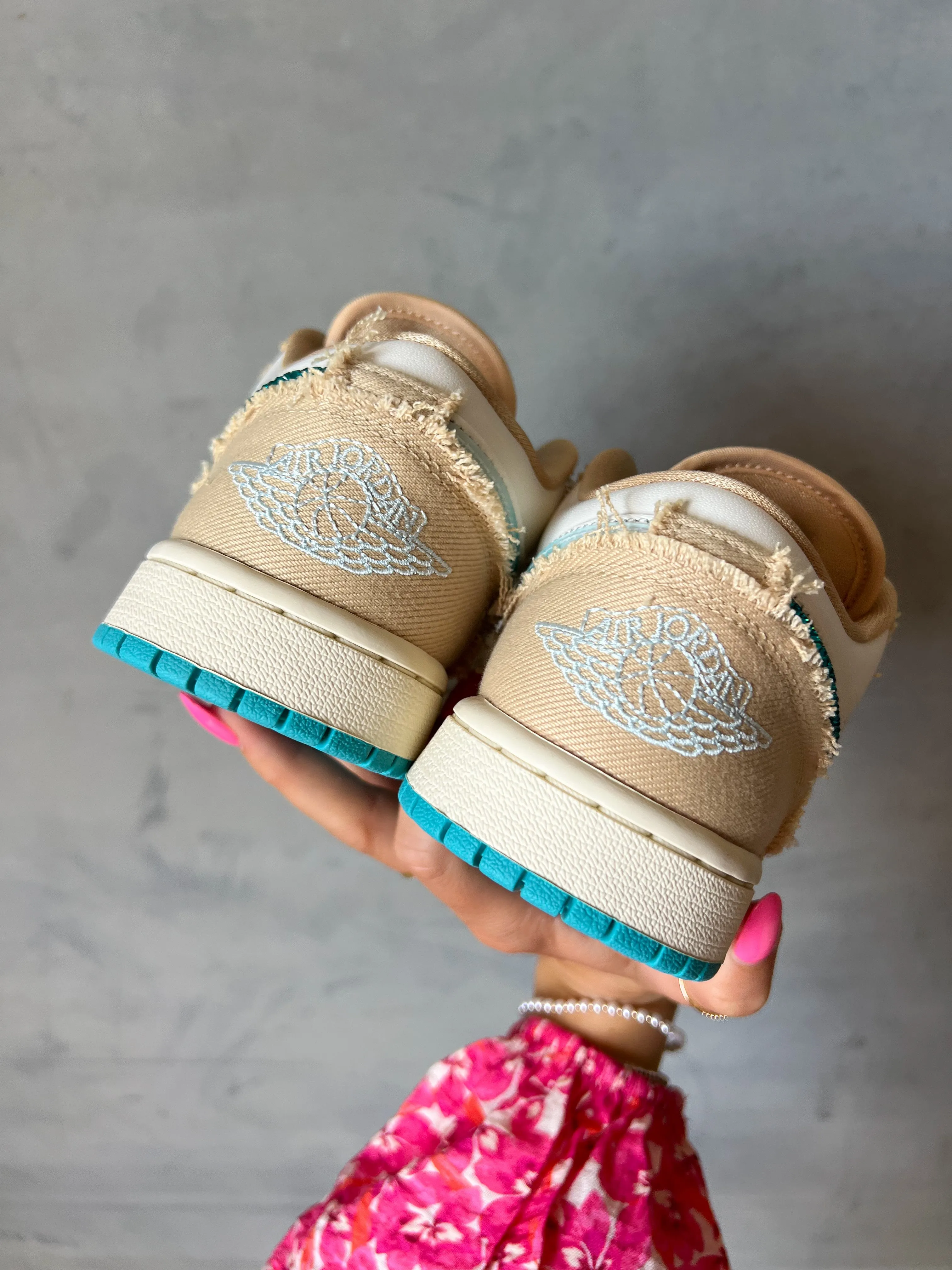 Beach Wave Swarovski Women’s Air Jordan 1 Low Shoes