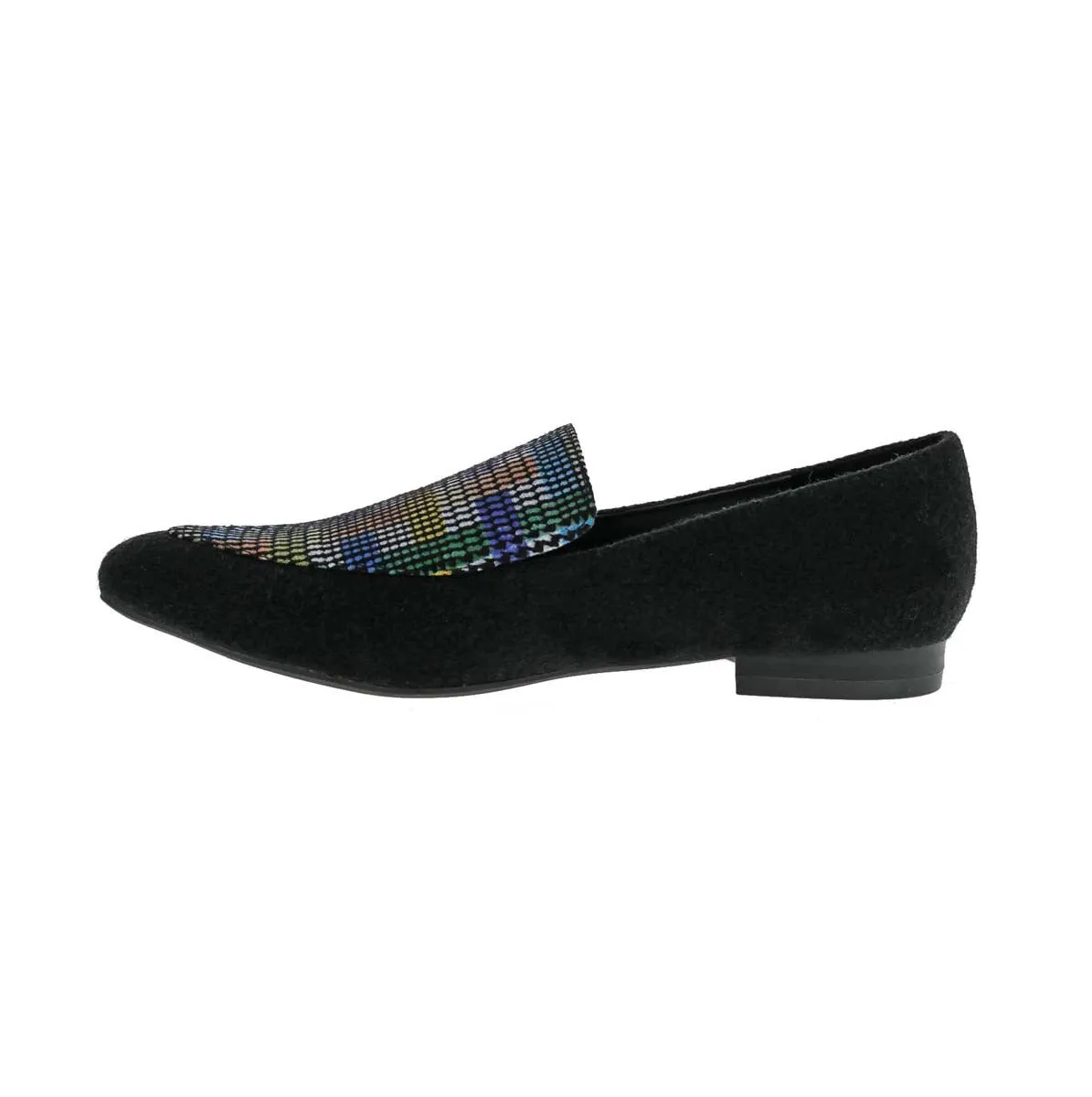 Bellini Ferris Women Flat Slip-on Shoe's In Black Mutli Wool