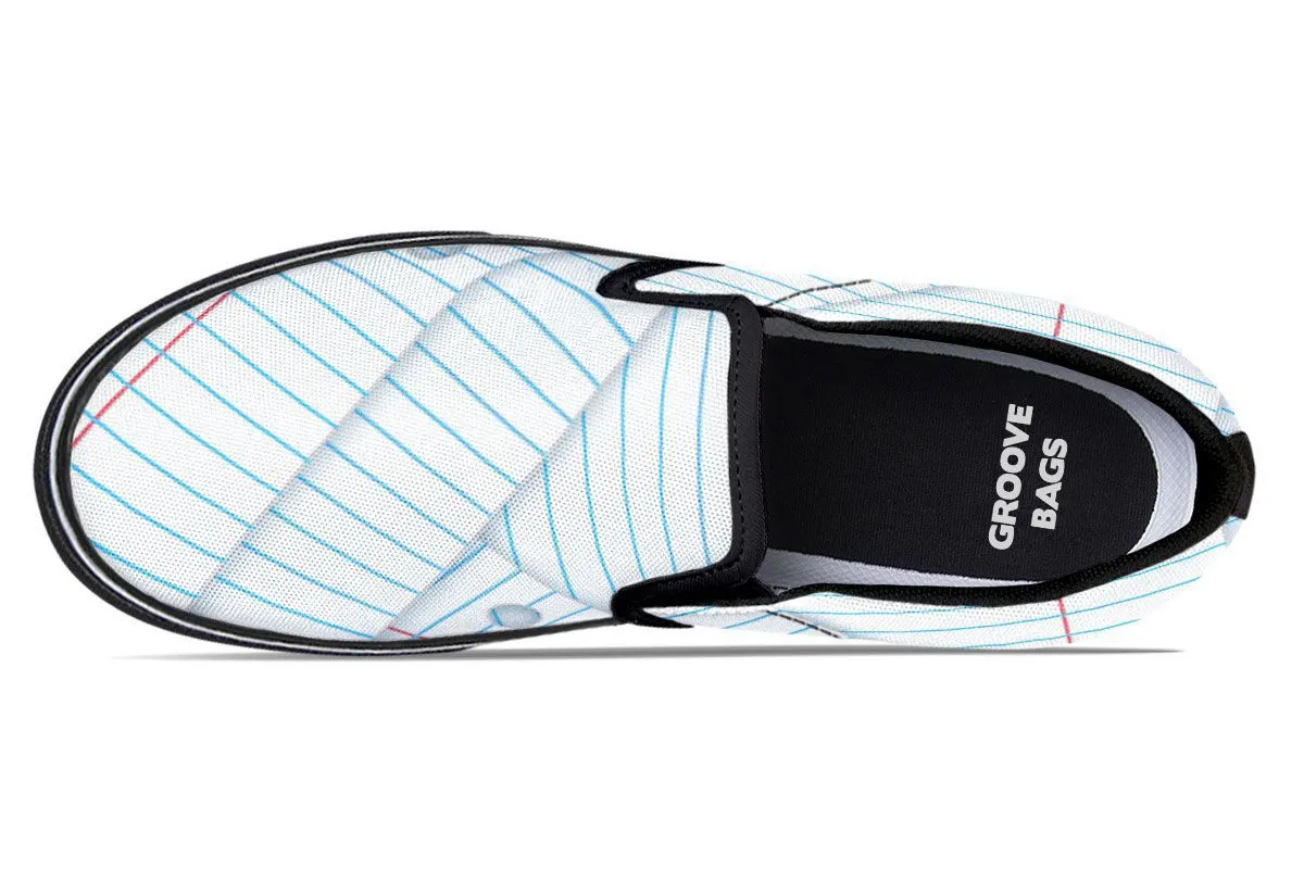 Binder Paper Slip-On Shoes