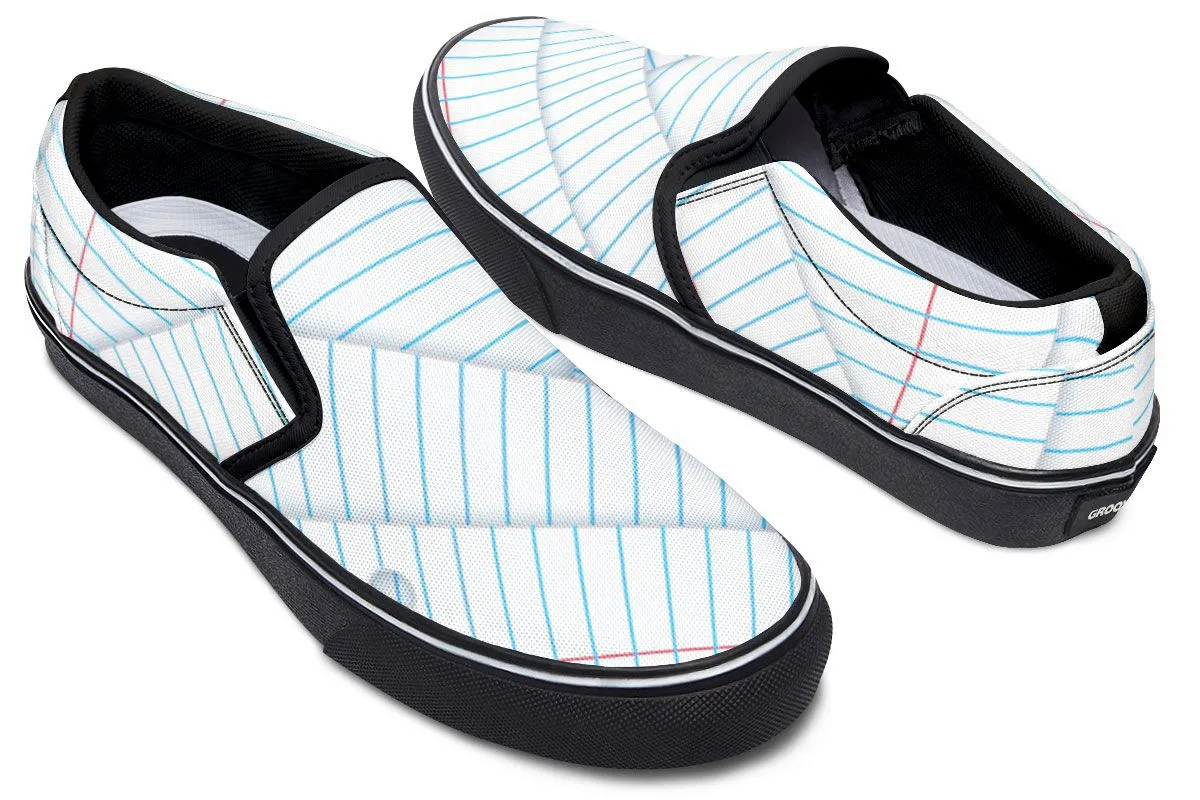 Binder Paper Slip-On Shoes