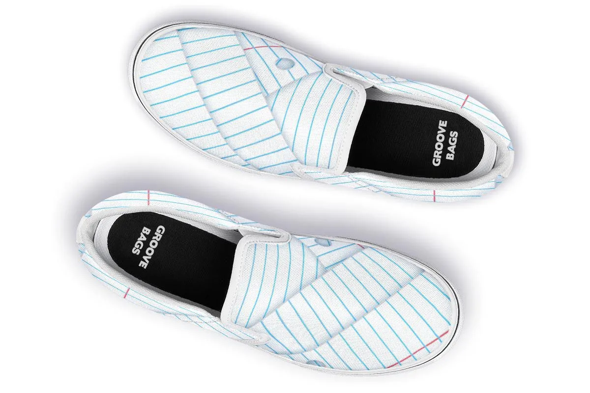 Binder Paper Slip-On Shoes