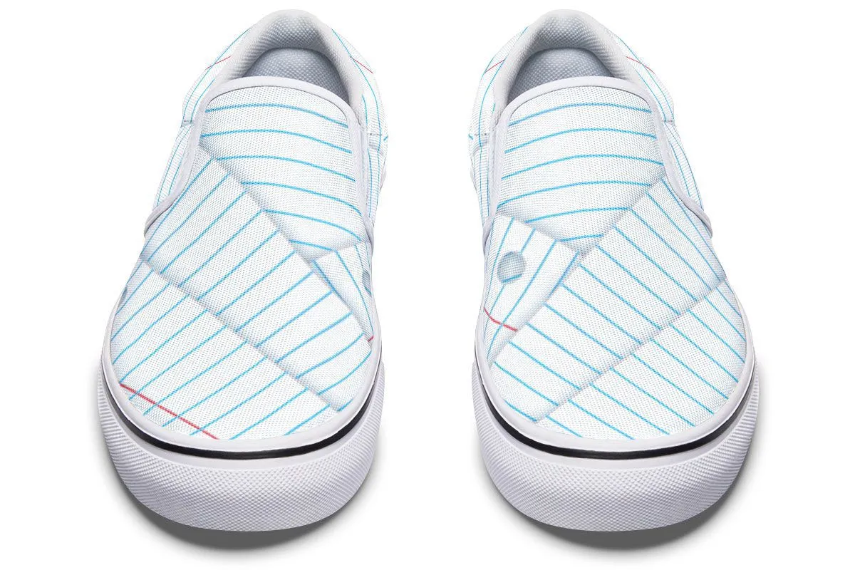 Binder Paper Slip-On Shoes