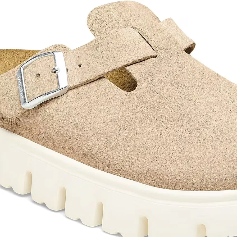 Birkenstock Women's Boston Chunky Slip On Clog - Suede Leather