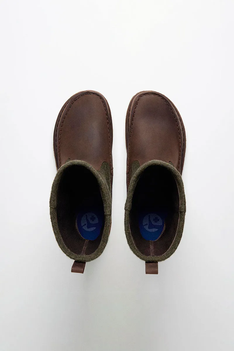 Birkenstock x Filson | Lahti Wool/Oiled Leather | Roast/Forest Green