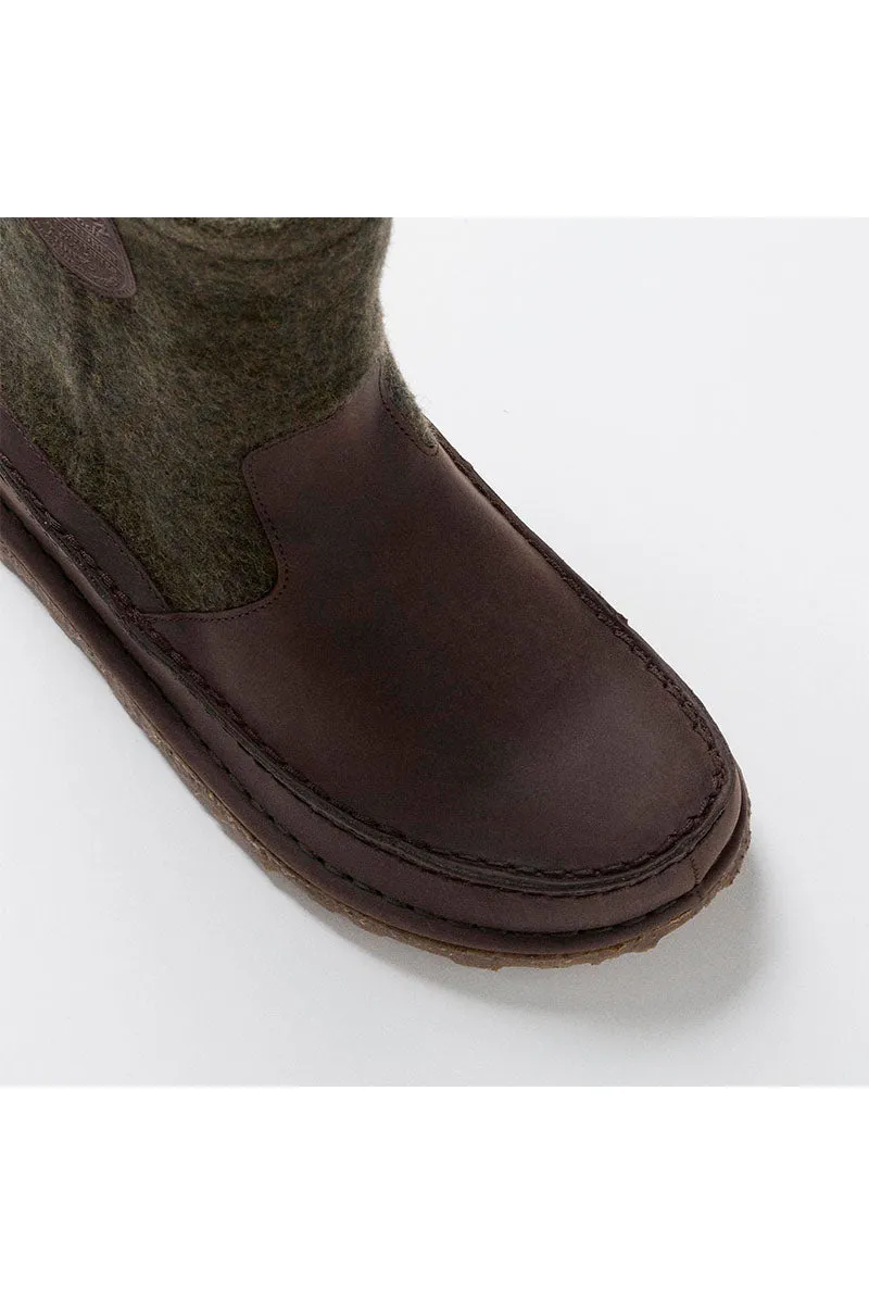 Birkenstock x Filson | Lahti Wool/Oiled Leather | Roast/Forest Green