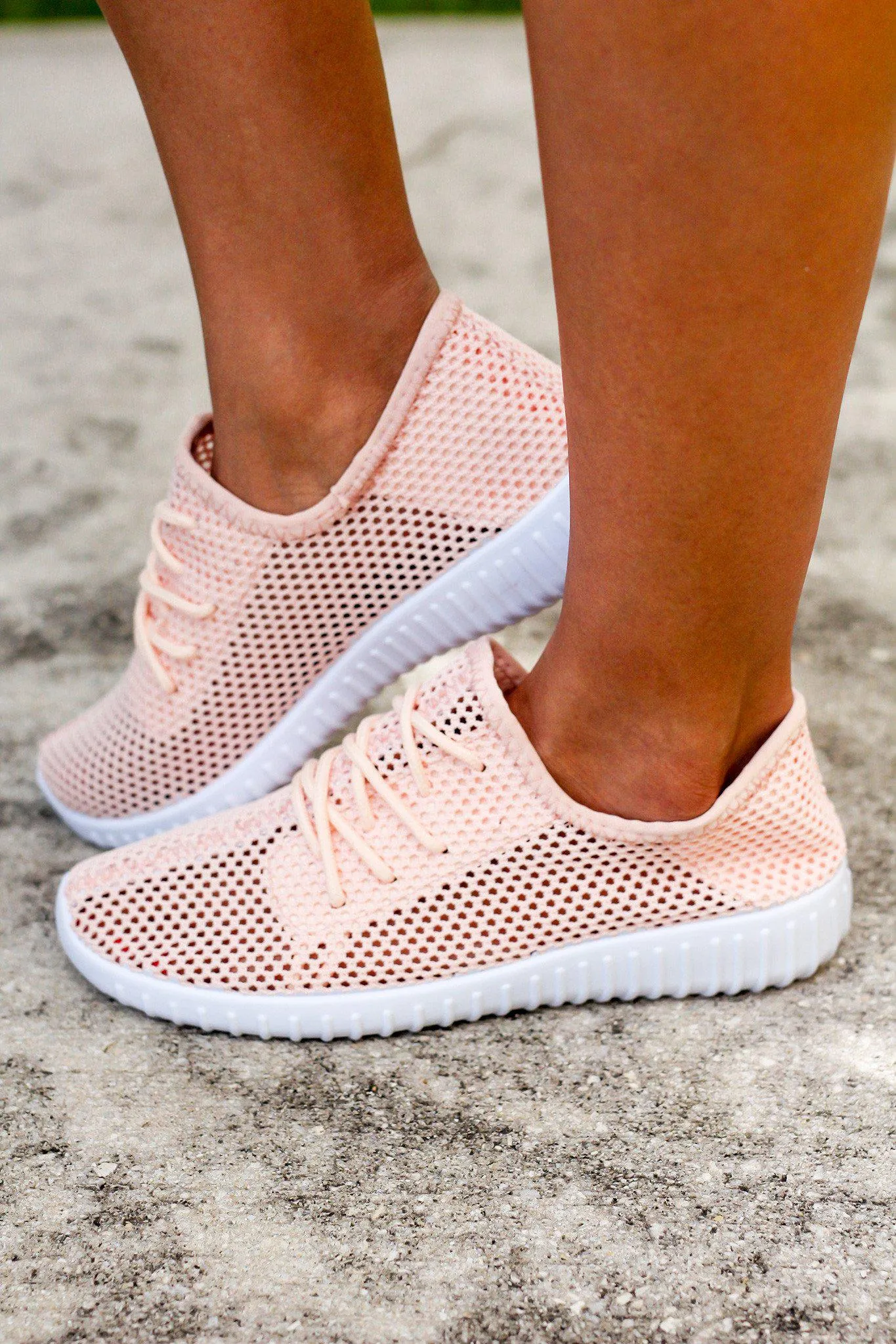 Blush Mesh Sneakers