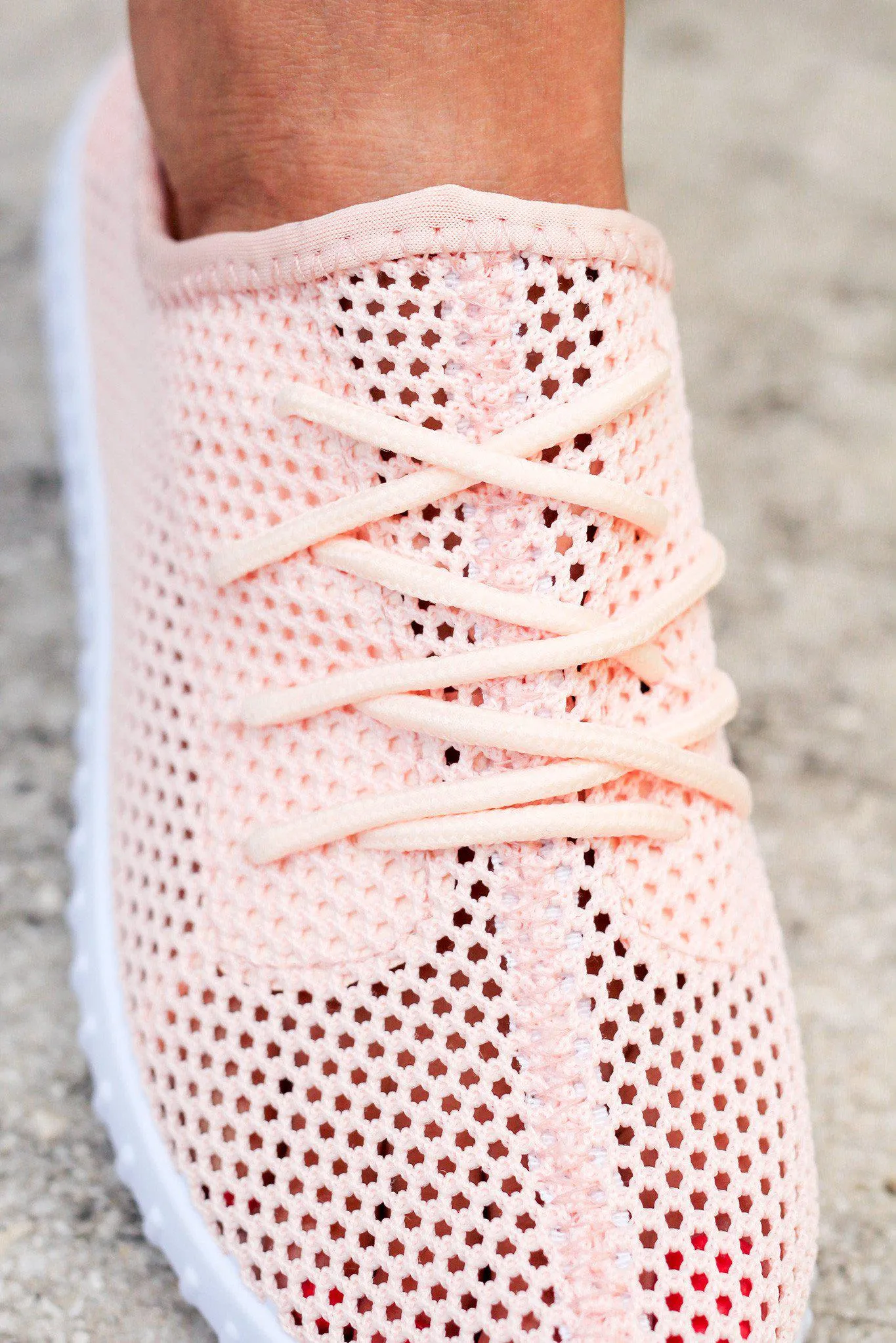 Blush Mesh Sneakers