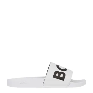 BOSS Logo Aryeh White Slides