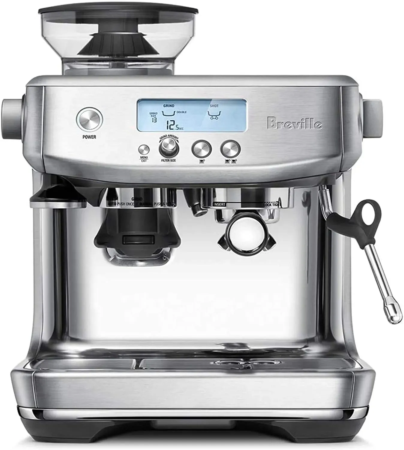 Breville BES878BSS Barista Pro Espresso Machine, Brushed Stainless Steel