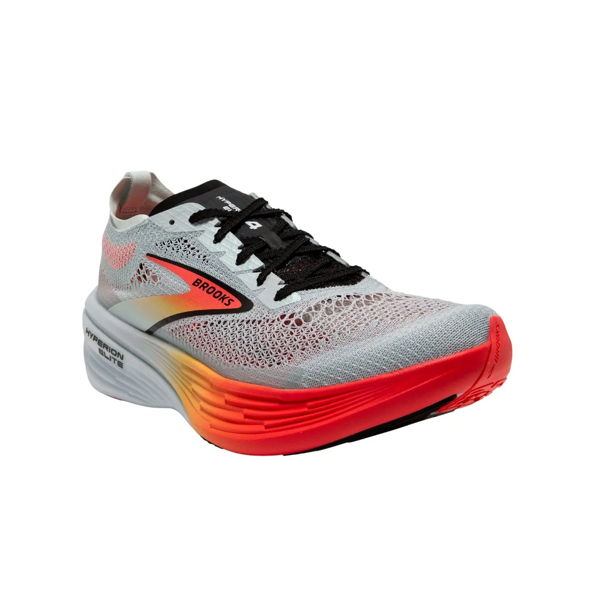 Brooks Hyperion Elite 4 Grey Orange Unisex Sneakers SS24