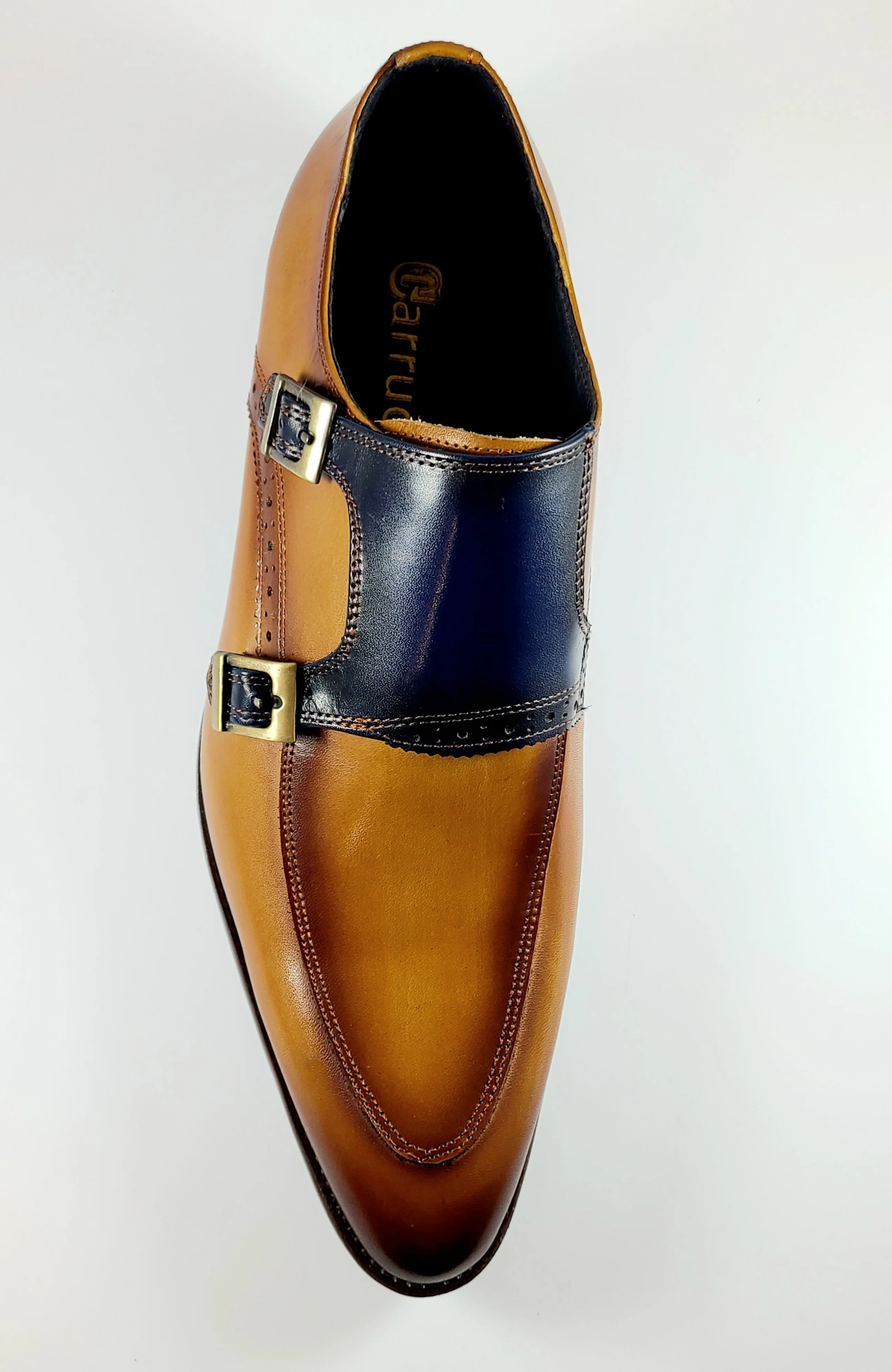 Carrucci Two Tones Side Strap Shoes