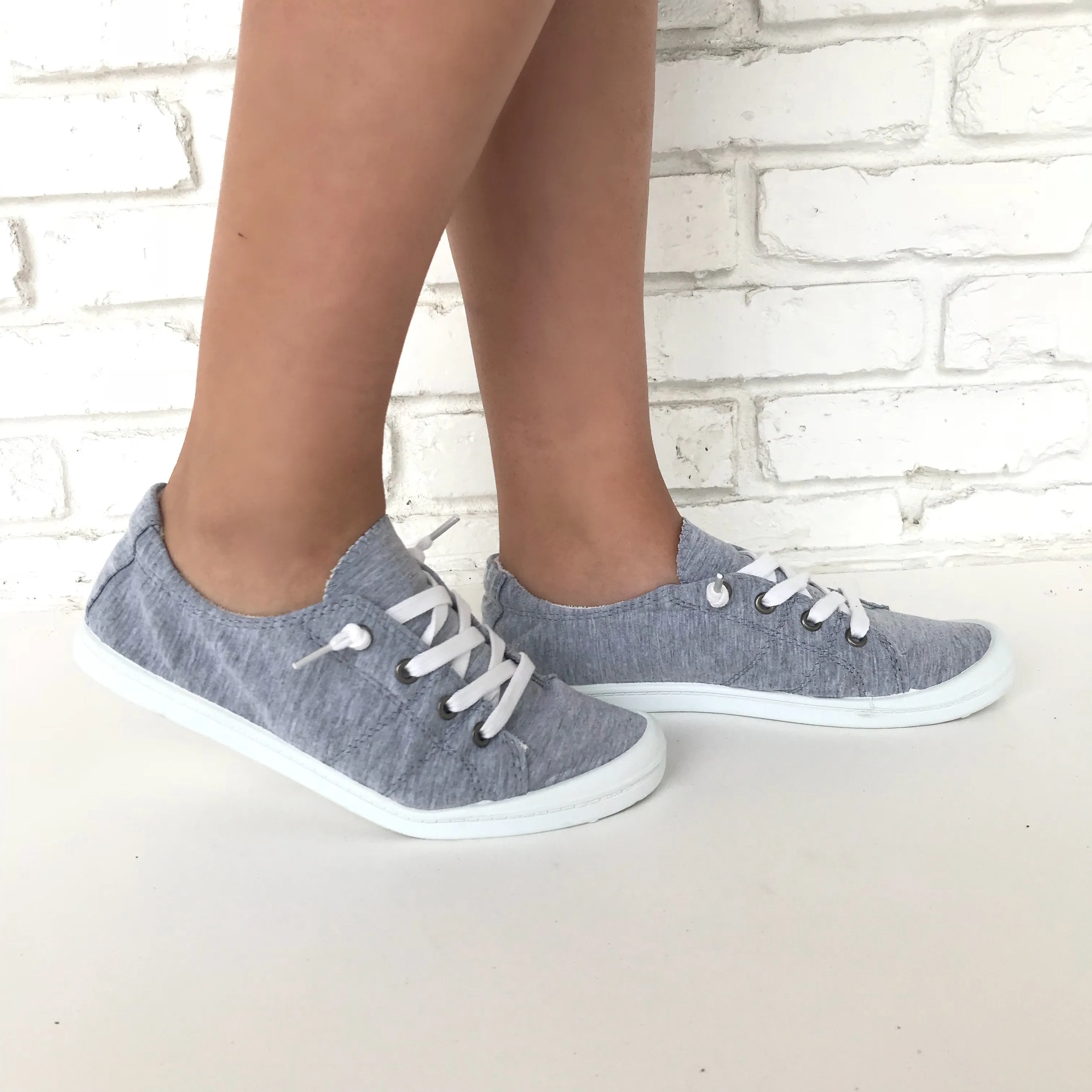 Casual Friday Slip On Sneakers in Grey