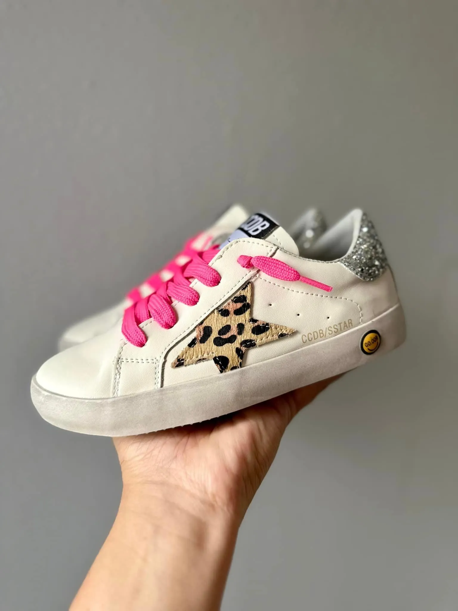 Cheetah STar Pink Laces