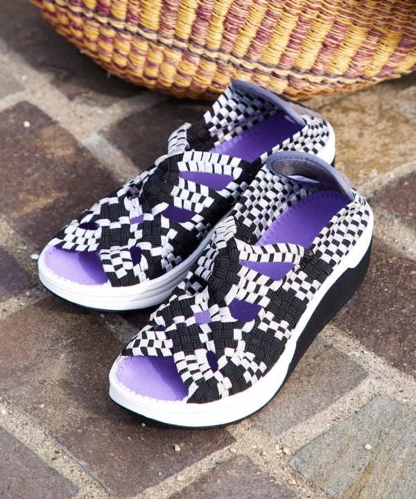 Colorblock Braided Slip on Shoes