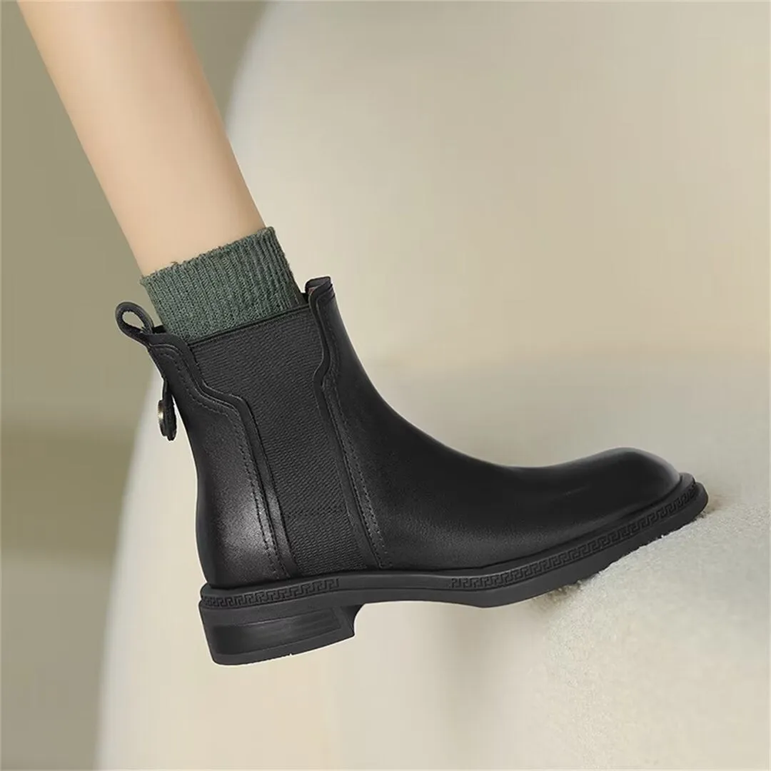 Contemporary Chic Slip-On Dress Boots