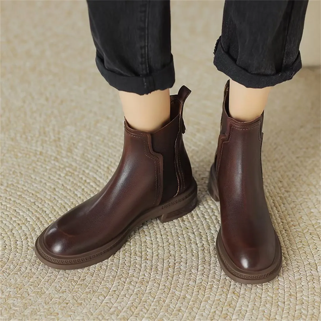 Contemporary Chic Slip-On Dress Boots