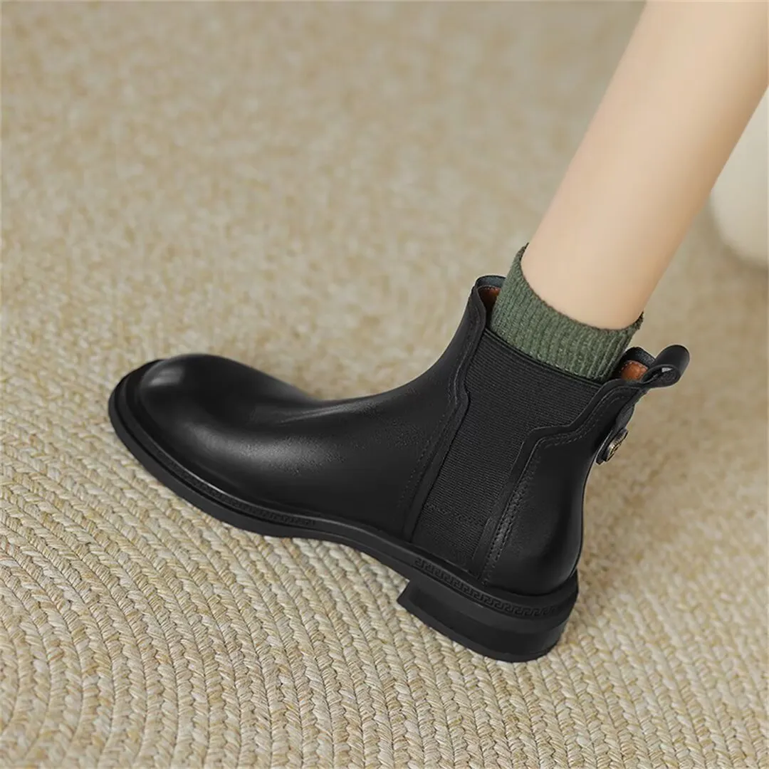 Contemporary Chic Slip-On Dress Boots