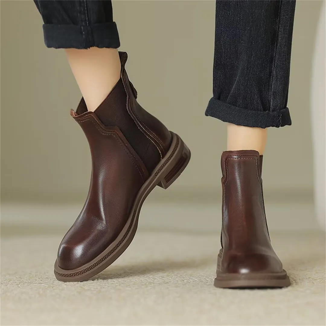 Contemporary Chic Slip-On Dress Boots