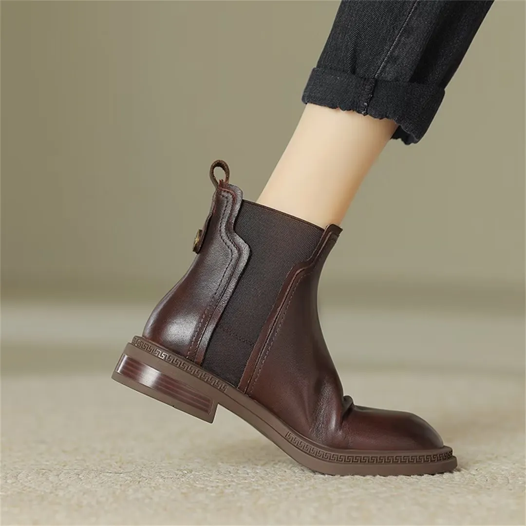 Contemporary Chic Slip-On Dress Boots