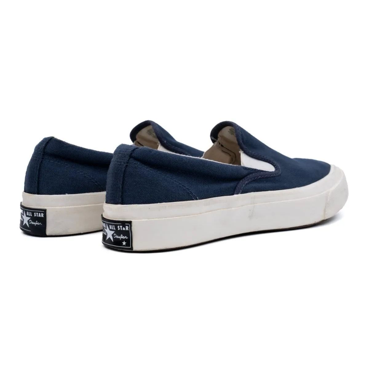 Converse Deck Star Slip On Low-Top Sneakers Canvas Blue Colour For Men