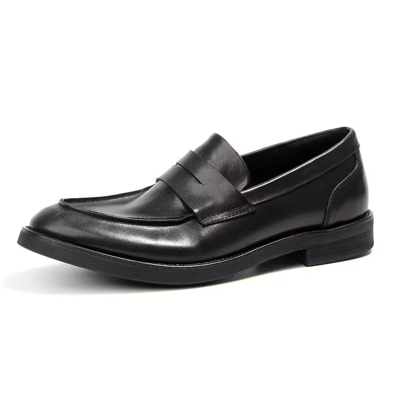 CrocLuxe Genuine Leather Crocodile Pattern Slip-On Loafers