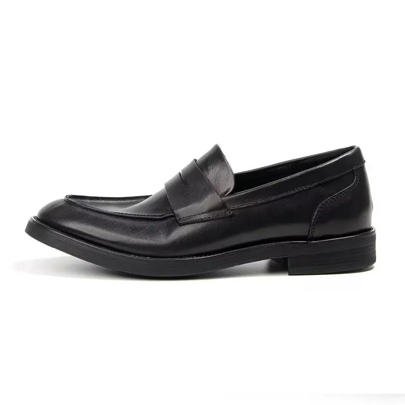 CrocLuxe Genuine Leather Crocodile Pattern Slip-On Loafers