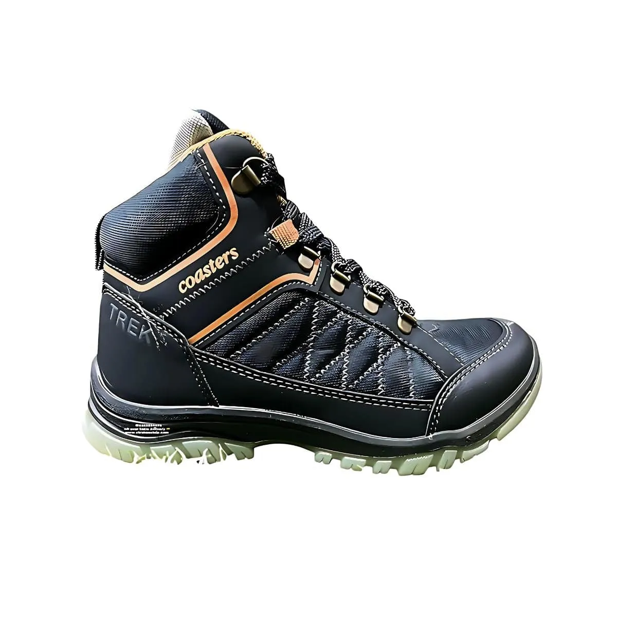 CTR Trek-2 - High Ankle Light Weight Trekking and Hiking Shoes - Cement