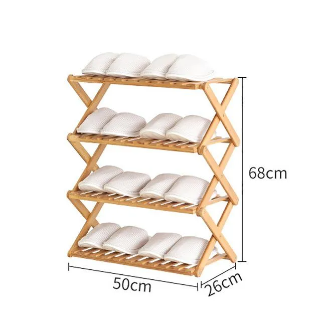 Danica - Bamboo Multi-Level Shoe Rack