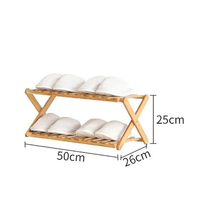 Danica - Bamboo Multi-Level Shoe Rack